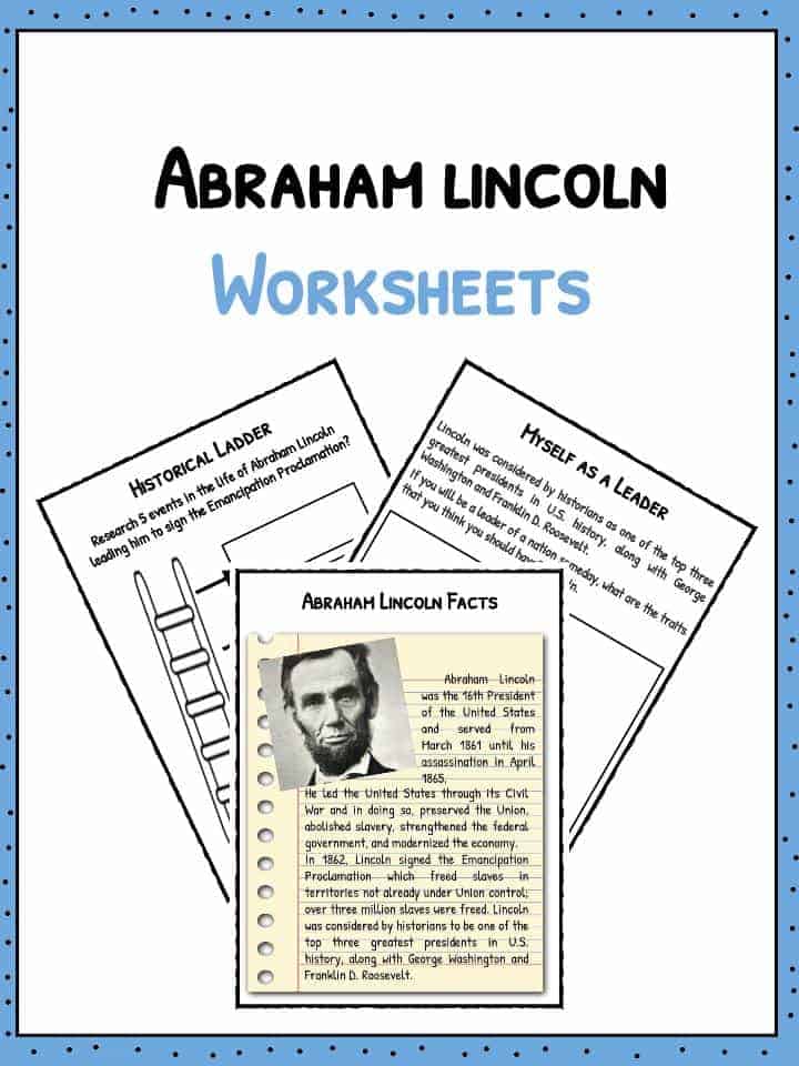 Abraham Lincoln Facts, Information & Worksheets | Lesson Resources