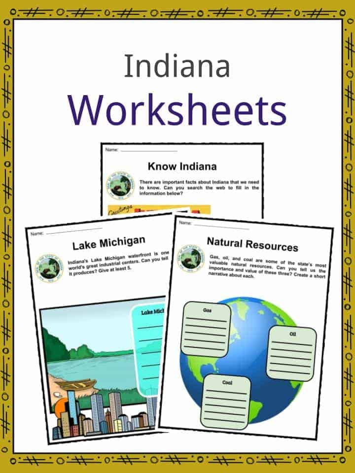 Indiana Worksheets