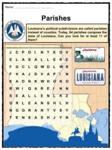 Louisiana Facts, Worksheets & State Historical Information For Kids