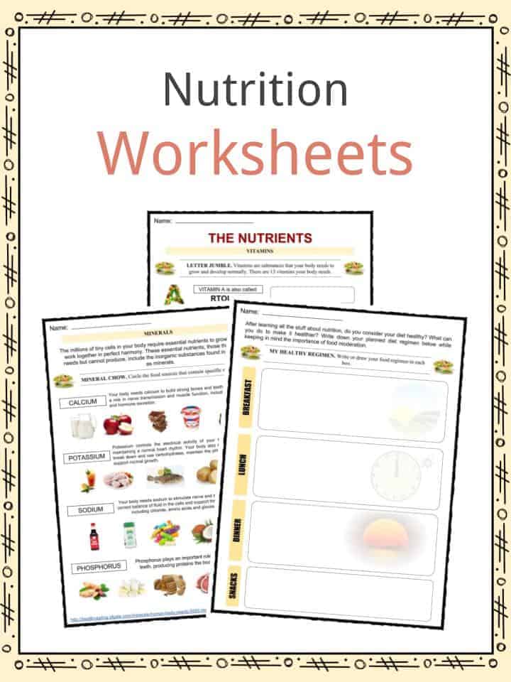 Nutrition Facts, Worksheets & Key Information For Kids