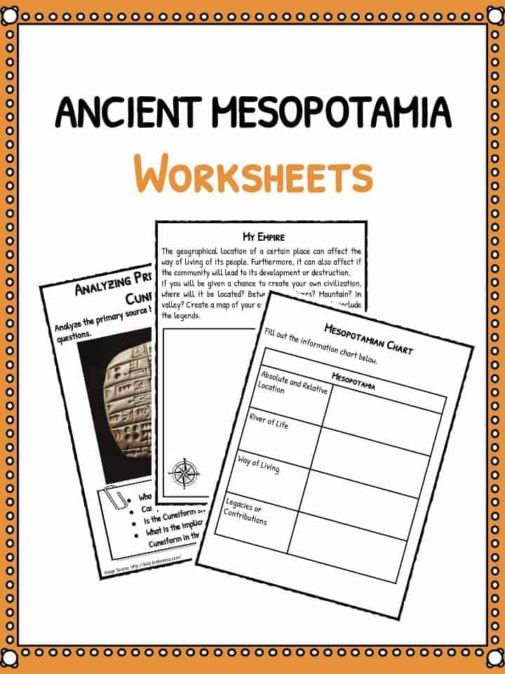 Ancient Mesopotamia Facts Worksheets Teaching Resources