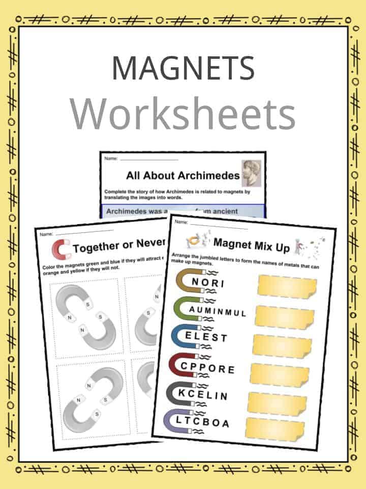 Magnet Facts Worksheets Information For Kids