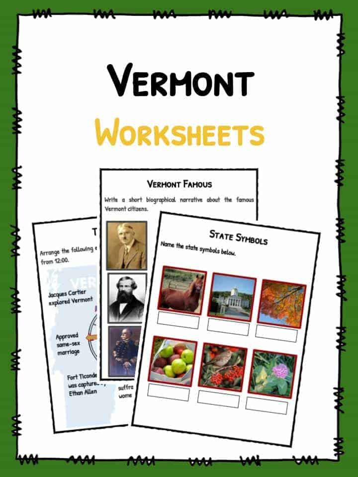 Vermont Worksheets
