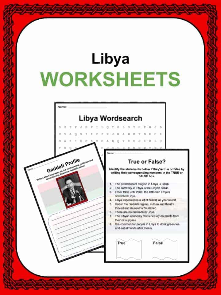 Libya Worksheets