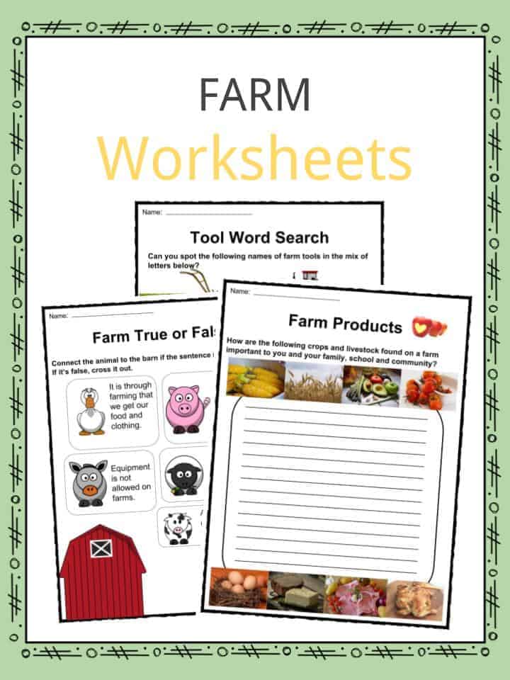 Farm Facts & Worksheets | Types, History, Animals & More For Kids