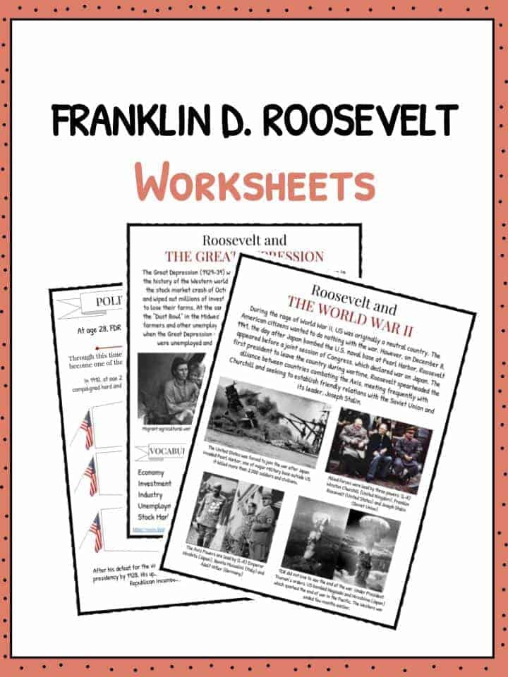 Franklin D. Roosevelt Facts & Worksheets For Kids | Study Resource