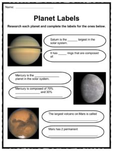 Planet Facts Worksheets Kidskonnect