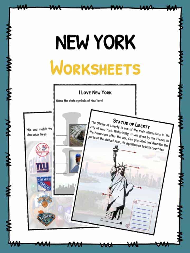 The State Of New York Facts, Worksheets & Historical Information For Kids