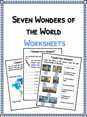 Wonders of the World Worksheets