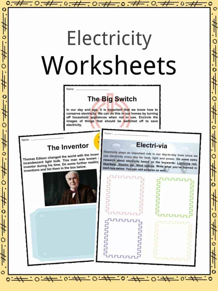 Electricity Facts, Worksheets & Information For Kids