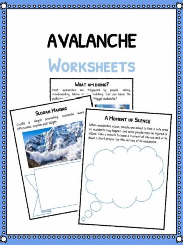 Avalanche Facts & Worksheets