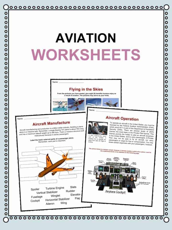 aviation facts worksheets kidskonnect