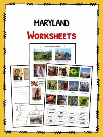 MARYLAND Facts & Worksheets