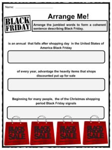 Black Friday Facts Worksheets Information History For Kids