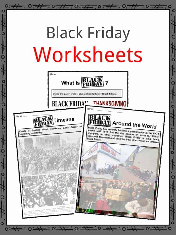 Black Friday Facts, Worksheets, Information & History For Kids