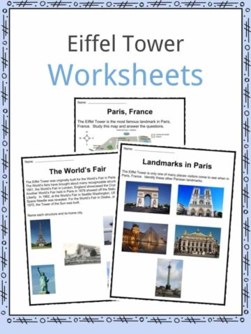 Eiffel Tower Worksheets