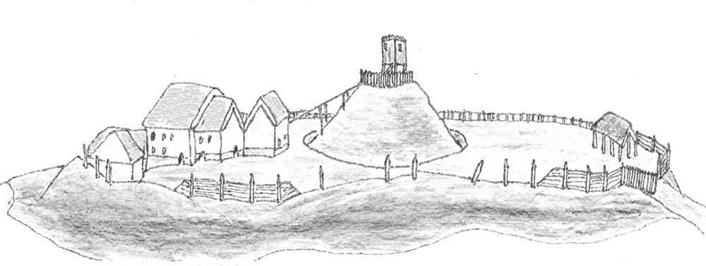 Motte And Bailey Castles Labeled Diagram