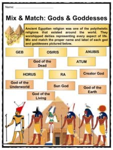 Egyptian Gods And Goddesses Chart