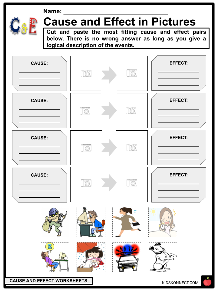 Cause And Effect Worksheets For Kindergarten