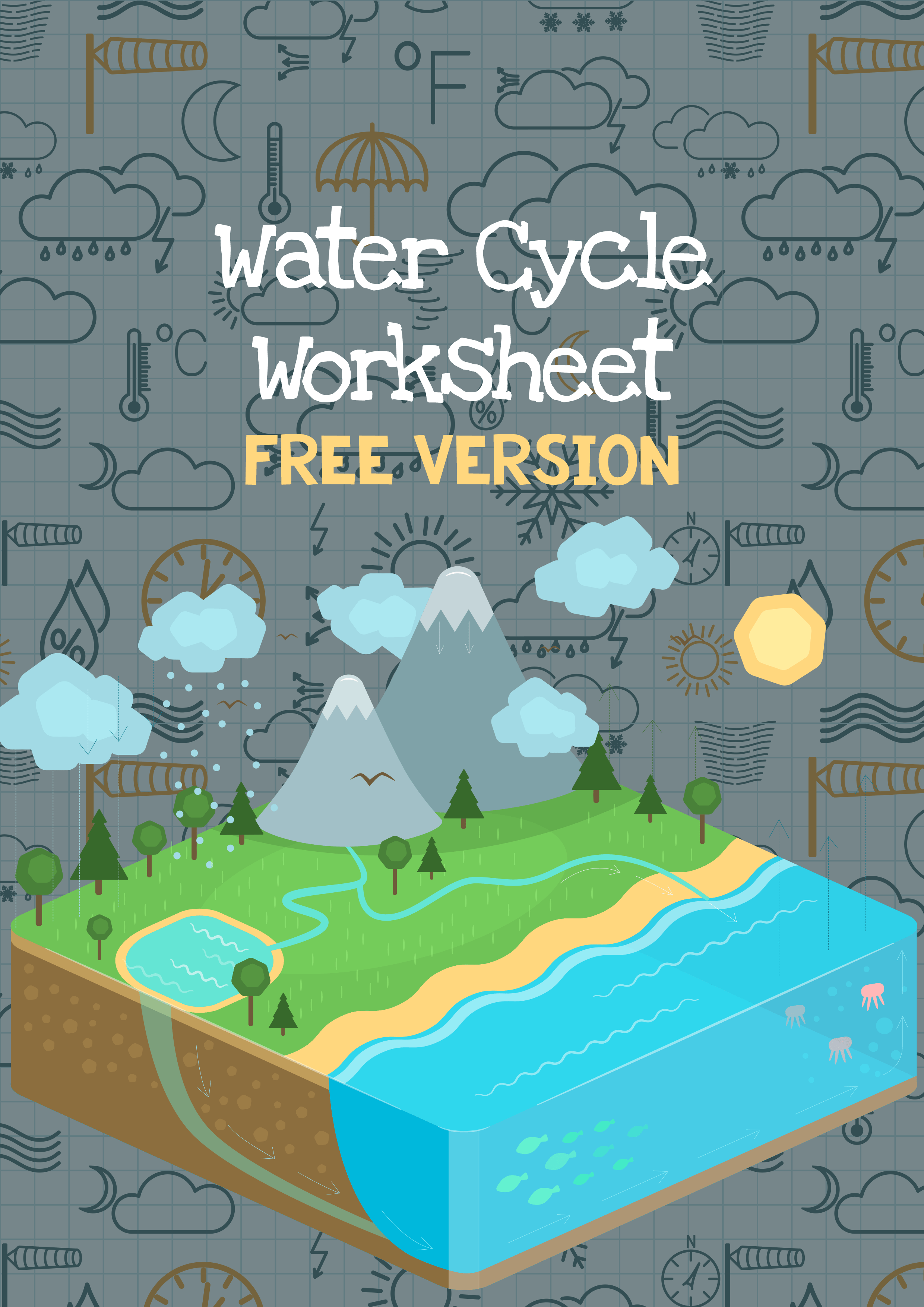 Free Water Cycle Worksheet  KidsKonnect With Water Cycle Worksheet Pdf