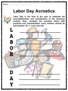 Labor Day Facts, Worksheets & Historic Information For Kids