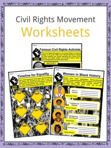 Civil Rights Movement Worksheets