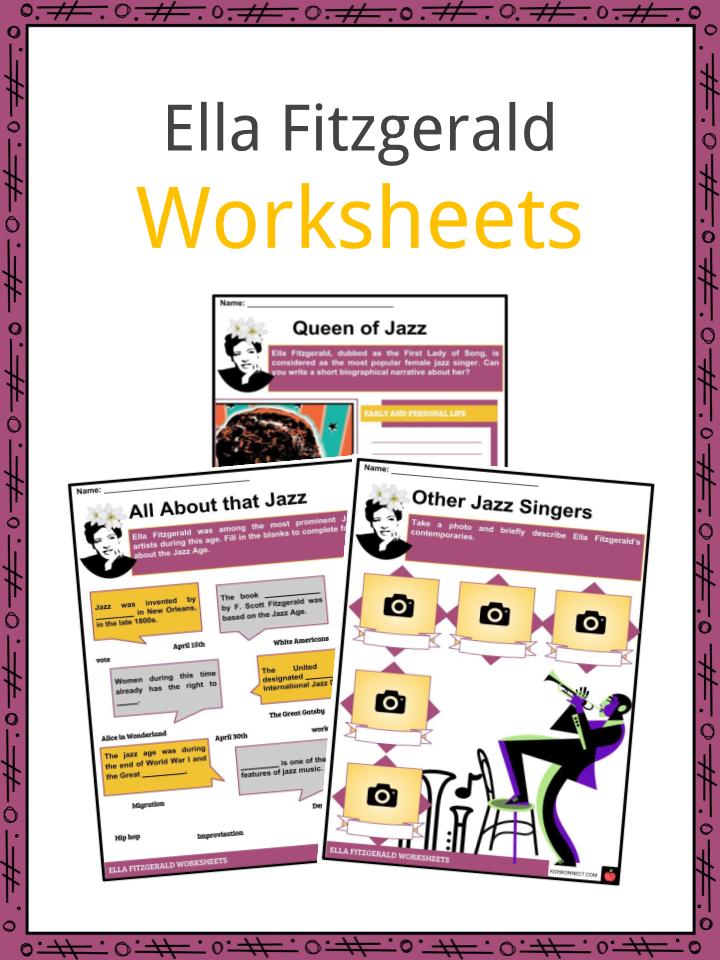 Ella Fitzgerald Worksheets