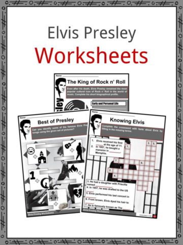 Elvis Presley Worksheets