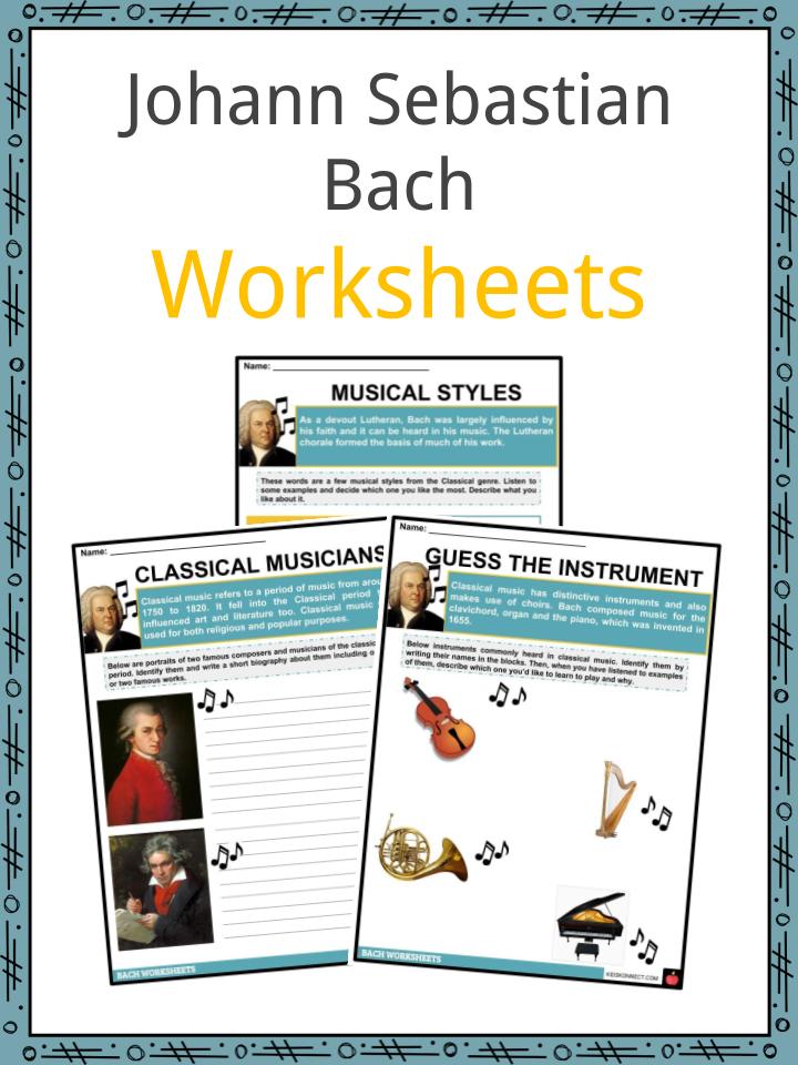 Johann Sebastian Bach Worksheets