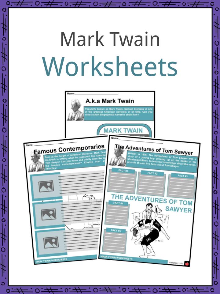Mark Twain Facts, Worksheets & Early Life For Kids
