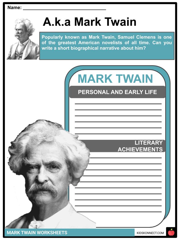 mark twain biography quiz