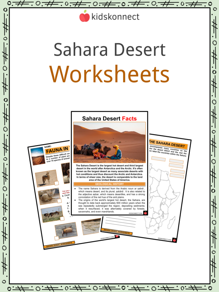 sahara desert facts worksheets historical information for kids