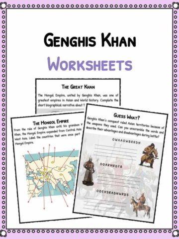Genghis Khan Facts & Worksheets
