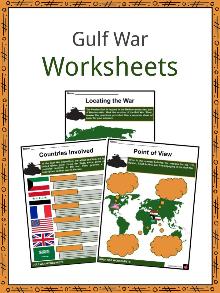 Gulf War Worksheets