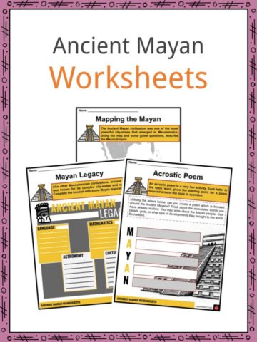 Ancient Mayan Worksheets