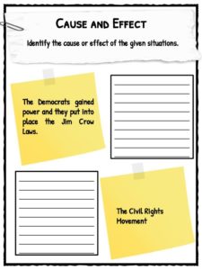 Civil Rights Movement Cause And Effect Chart