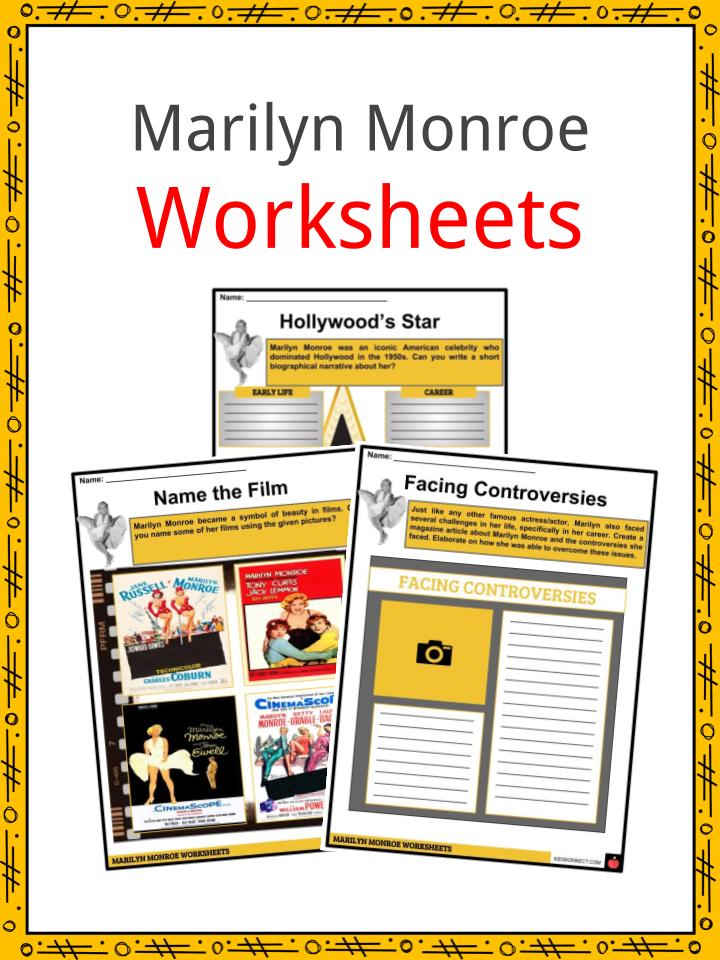 Marilyn Monroe Worksheets