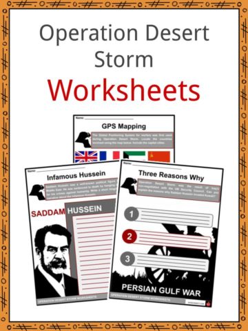 Operation Desert Storm Worksheets
