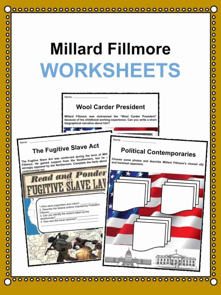 Millard Fillmore Worksheets