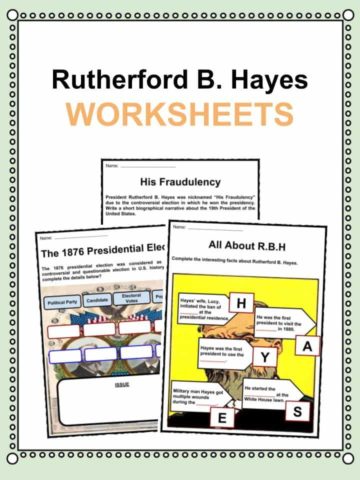 Rutherford B. Hayes Worksheets