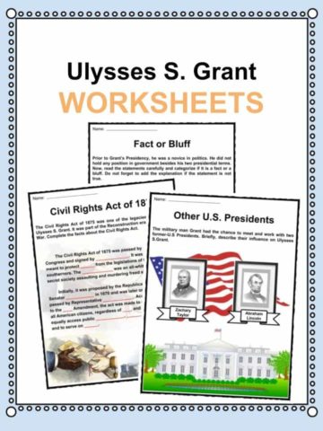 Ulysses S. Grant Worksheets