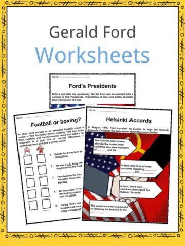 Gerald Ford Worksheets