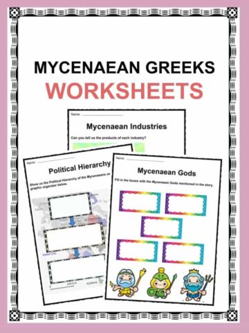 Mycenaean Greeks Worksheet