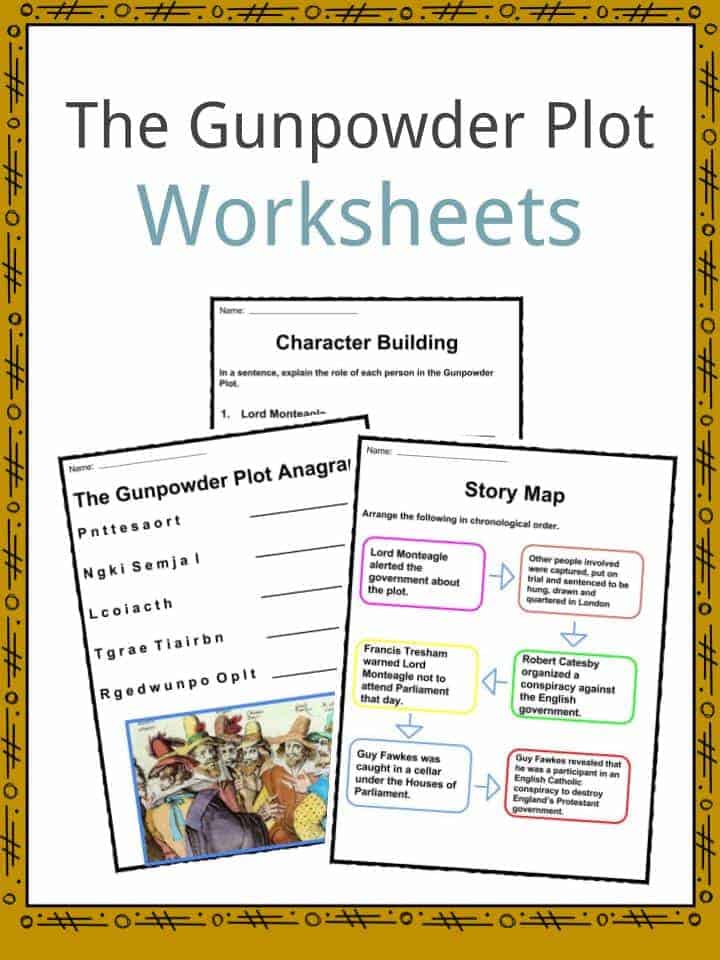 The Gunpowder Plot Worksheets