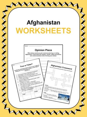 Afghanistan Worksheets
