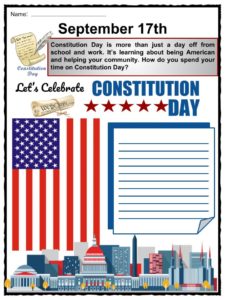 Constitution Day (Citizens Day) Facts, Worksheets & Information For Kids