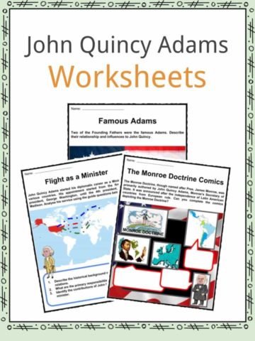 John Quincy Adams Worksheets