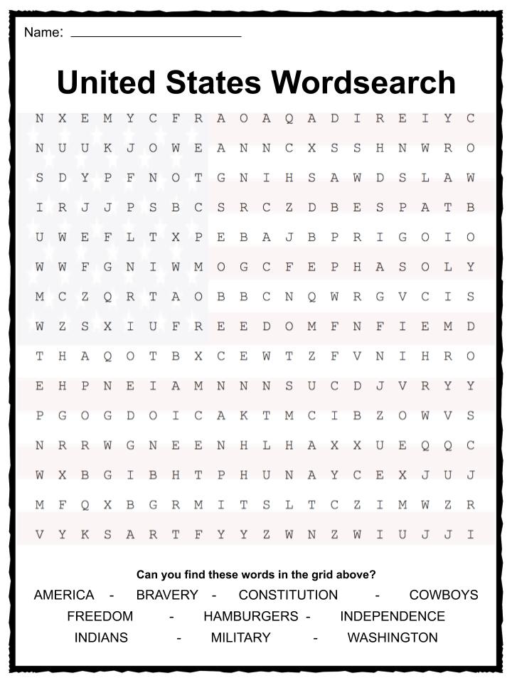 United States Facts, Worksheets & History for Kids