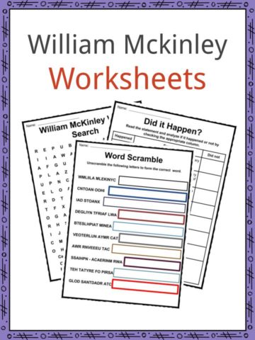 William McKinley Worksheets