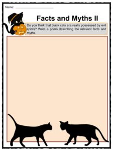Black Cats Facts, Worksheets & Superstition Information For Kids